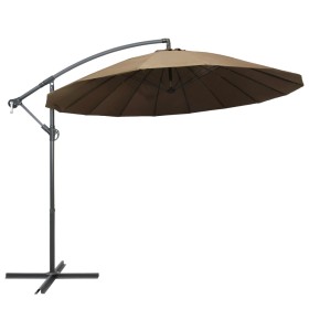 Hanging umbrella with taupe gray aluminum pole 3 m by vidaXL, Umbrellas - Ref: Foro24-47223, Price: 132,00 €, Discount: %