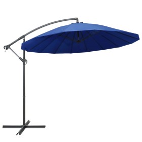 Hängeschirm mit blauer Aluminiumstange 3 m von vidaXL, Sonnenschirme - Ref: Foro24-47227, Preis: 139,99 €, Rabatt: %