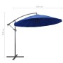 Sombrilla colgante con palo de aluminio azul 3 m de vidaXL, Sombrillas - Ref: Foro24-47227, Precio: 139,99 €, Descuento: %