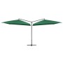 Double green steel pole garden umbrella 250x250 cm by vidaXL, Umbrellas - Ref: Foro24-47320, Price: 135,99 €, Discount: %