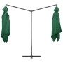 Double green steel pole garden umbrella 250x250 cm by vidaXL, Umbrellas - Ref: Foro24-47320, Price: 135,99 €, Discount: %