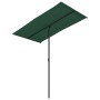 Garden umbrella with green aluminum pole 180x110 cm by vidaXL, Umbrellas - Ref: Foro24-47328, Price: 40,89 €, Discount: %