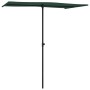 Garden umbrella with green aluminum pole 180x110 cm by vidaXL, Umbrellas - Ref: Foro24-47328, Price: 40,89 €, Discount: %