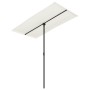 Garden umbrella with sand white aluminum pole 180x110cm by vidaXL, Umbrellas - Ref: Foro24-47329, Price: 40,89 €, Discount: %