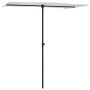 Garden umbrella with sand white aluminum pole 180x110cm by vidaXL, Umbrellas - Ref: Foro24-47329, Price: 40,89 €, Discount: %