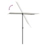 Garden umbrella with sand white aluminum pole 180x110cm by vidaXL, Umbrellas - Ref: Foro24-47329, Price: 40,89 €, Discount: %