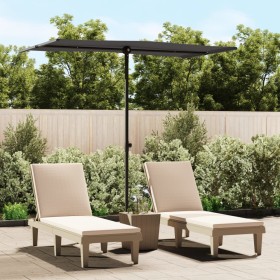 Anthracite gray aluminum pole garden umbrella 180x110 cm by vidaXL, Umbrellas - Ref: Foro24-47330, Price: 40,99 €, Discount: %