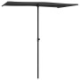 Anthracite gray aluminum pole garden umbrella 180x110 cm by vidaXL, Umbrellas - Ref: Foro24-47330, Price: 40,89 €, Discount: %