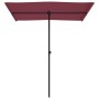 Garden umbrella with burgundy red aluminum pole 180x110cm by vidaXL, Umbrellas - Ref: Foro24-47332, Price: 40,89 €, Discount: %