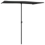 Garden umbrella with black aluminum pole 180x110 cm by vidaXL, Umbrellas - Ref: Foro24-47334, Price: 40,89 €, Discount: %