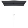 Garden umbrella with black aluminum pole 180x110 cm by vidaXL, Umbrellas - Ref: Foro24-47334, Price: 40,89 €, Discount: %