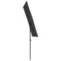 Garden umbrella with black aluminum pole 180x110 cm by vidaXL, Umbrellas - Ref: Foro24-47334, Price: 40,89 €, Discount: %