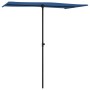 Garden umbrella with light blue aluminum pole 180x110cm by vidaXL, Umbrellas - Ref: Foro24-47335, Price: 40,89 €, Discount: %