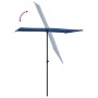 Garden umbrella with light blue aluminum pole 180x110cm by vidaXL, Umbrellas - Ref: Foro24-47335, Price: 40,89 €, Discount: %