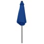 Umbrella with LED lights and azure blue aluminum pole 270 cm by vidaXL, Umbrellas - Ref: Foro24-47359, Price: 79,53 €, Discou...