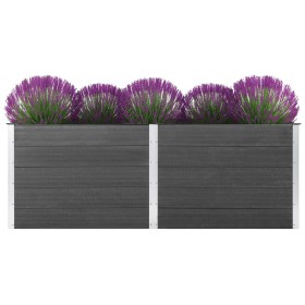 Arriate de WPC gris 250x50x91 cm de vidaXL, Maceteros y jardineras - Ref: Foro24-49058, Precio: 554,99 €, Descuento: %