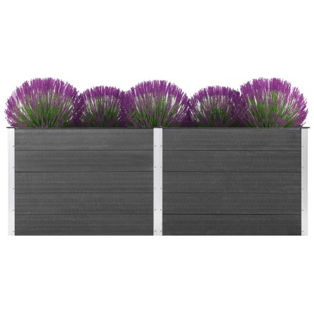 Gray WPC flower bed 250x50x91 cm by vidaXL, Pots and planters - Ref: Foro24-49058, Price: 558,85 €, Discount: %