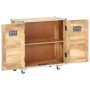 Aparador con 2 puertas de madera maciza de mango 70x30x69 cm de vidaXL, Aparadores - Ref: Foro24-287902, Precio: 203,99 €, De...