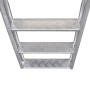 Escalera para piscina/muelle con 4 peldaños aluminio 167 cm de vidaXL, Escaleras y rampas de piscina - Ref: Foro24-91197, Pre...