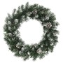 Corona de Navidad con luces LED PVC verde 45 cm de vidaXL, Luces de Navidad - Ref: Foro24-345171, Precio: 38,99 €, Descuento: %