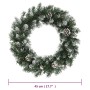 Corona de Navidad con luces LED PVC verde 45 cm de vidaXL, Luces de Navidad - Ref: Foro24-345171, Precio: 38,99 €, Descuento: %