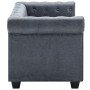 Chesterfield 2-seater sofa in gray artificial suede by vidaXL, Sofas - Ref: Foro24-247131, Price: 480,10 €, Discount: %