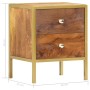 Nachttisch aus massivem Mangoholz, 40 x 35 x 50 cm von vidaXL, Nachttische - Ref: Foro24-285856, Preis: 83,99 €, Rabatt: %