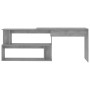 Corner desk made of gray concrete plywood 200x50x76 cm by vidaXL, Desks - Ref: Foro24-801102, Price: 112,99 €, Discount: %