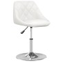 Silla de comedor de cuero sintético blanco de vidaXL, Sillas de comedor - Ref: Foro24-335149, Precio: 78,07 €, Descuento: %