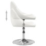 Silla de comedor de cuero sintético blanco de vidaXL, Sillas de comedor - Ref: Foro24-335149, Precio: 78,07 €, Descuento: %