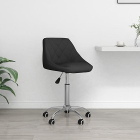 Black Faux Leather Swivel Office Chair by vidaXL, Office chairs - Ref: Foro24-335190, Price: 93,99 €, Discount: %