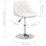 White Faux Leather Kitchen Stool by vidaXL, Kitchen stools - Ref: Foro24-3088655, Price: 83,99 €, Discount: %