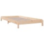 Cama apilable de madera pino maciza 80x200 cm de vidaXL, Camas y somieres - Ref: Foro24-820402, Precio: 110,87 €, Descuento: %