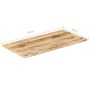 Solid mango wood table top 25-27 mm 100x60 cm by vidaXL, Table tops - Ref: Foro24-286024, Price: 96,01 €, Discount: %