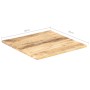 Tischoberfläche aus massivem Mangoholz, 25–27 mm, 80 x 80 cm von vidaXL, Tischplatten - Ref: Foro24-286030, Preis: 117,55 €, ...