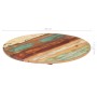 Solid recycled wood round table top 50 cm 15-16 mm by vidaXL, Table tops - Ref: Foro24-286032, Price: 38,30 €, Discount: %