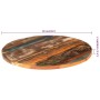 Round table top 60 cm made of solid recycled wood 25-27 mm by vidaXL, Table tops - Ref: Foro24-286038, Price: 61,82 €, Discou...