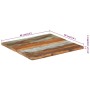 Square table board made of solid recycled wood, 60x60 cm, 25-27 mm. by vidaXL, Table tops - Ref: Foro24-286052, Price: 60,16 ...