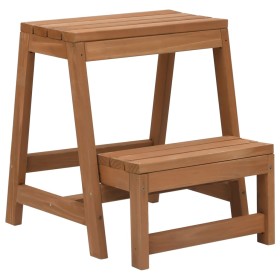 Taburete con peldaños plegable madera maciza de abeto de vidaXL, Taburetes escaleras - Ref: Foro24-315299, Precio: 72,78 €, D...