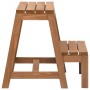 Taburete con peldaños plegable madera maciza de abeto de vidaXL, Taburetes escaleras - Ref: Foro24-315299, Precio: 72,78 €, D...