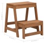 Taburete con peldaños plegable madera maciza de abeto de vidaXL, Taburetes escaleras - Ref: Foro24-315299, Precio: 72,78 €, D...