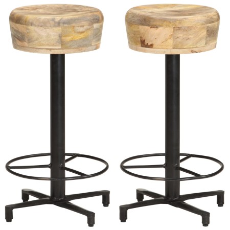 Kitchen stools 2 units solid mango wood 66 cm by vidaXL, Kitchen stools - Ref: Foro24-321962, Price: 171,36 €, Discount: %