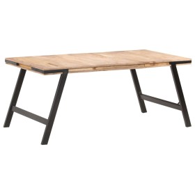 Solid mango wood dining table 180x90x76 cm by vidaXL, Kitchen and dining tables - Ref: Foro24-288119, Price: 289,12 €, Discou...