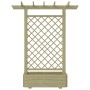 Pérgola con jardinera de madera 162x56x204 cm de vidaXL, Pérgolas, arcos y enrejados de jardín - Ref: Foro24-41702, Precio: 1...