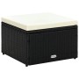 Black poly rattan ottoman stool 53x53x30 cm by vidaXL, Ottomans - Ref: Foro24-42671, Price: 52,15 €, Discount: %