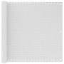 Toldo para balcón HDPE 90x600 cm blanco de vidaXL, Sombrillas - Ref: Foro24-42323, Precio: 33,99 €, Descuento: %