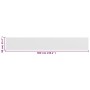 HDPE balcony awning 90x600 cm white by vidaXL, Umbrellas - Ref: Foro24-42323, Price: 33,20 €, Discount: %