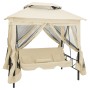 Cream white gazebo swing bench by vidaXL, Garden rockers - Ref: Foro24-43239, Price: 336,14 €, Discount: %