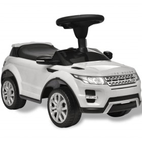 White toy car with music, Land Rover 348 model by vidaXL, Pedal or push vehicles - Ref: Foro24-10083, Price: 80,86 €, Discoun...