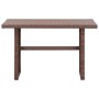 Brown synthetic rattan garden table 110x60x67 cm by vidaXL, Garden tables - Ref: Foro24-46443, Price: 138,99 €, Discount: %